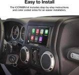 Scosche Double DIN Installation Kit for Select Chrysler/Dodge/Jeep 2007-14 – Compatible with Centric ICCR6BN Stereo