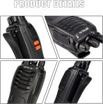Retevis H-777 2 Way Radios, Walkie Talkies for Adults, Rechargeable Long Range Two Way Radio, Shock Resistant, Short Antenna for Business Education(10 Pack)