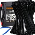 Zip Wire Ties 12 Inch Cable Zip Ties 1000 Pack Tie Wraps with 60 Pounds Tensile Strength, Self-Locking Cable Ties, UV Resistant Thick Nylon Wire Ties for Indoor and Outdoor