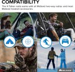 Midland- T51VP3 X-TALKER Spotting and Recovery Walkie-Talkie Long Range – FRS Two Way Radio for kids Caravanning with NOAA Weather Scan + Alert, 38 Privacy Codes – Black/Orange – 2 Pack