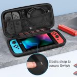 Fintie Carrying Case for Nintendo Switch OLED Model 7.0″/Switch 6.2″, Portable Traveler Protective Cover Storage Bag w/10 Game Card Slots & Inner Pocket for Switch Console Joy-Con (Dont Touch)