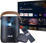 ASUS ZenBeam L2 Smart Portable LED Projector – 960 LED Lumens, 1080P, Chromecast, 10W Bluetooth Speaker, Built-in battery, 3.5 hour Video Playback, Wireless Projection, ASUS Light Wall, Android TV Box