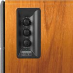 Edifier R1280DB Powered Bluetooth Bookshelf Speakers – Optical Input – Wireless Studio Monitors – 4 Inch Near Field Speaker – 42w RMS – Wood Grain