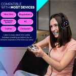 HP Gaming Headset with Microphone Wired Over Ear Gaming Headphones with Mic for PS4 PS5 Xbox One Nintendo Switch PC Laptop Gamer Headset 3.5mm Jack with Noise Cancelling and Led Light