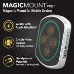 Scosche MP2AMPSPC-UB MagicMount Pro2 Universal MagSafe Magnetic Cell Phone Car Mount, Secure and Convenient with 360° Adjustable Head and AMPS Mounting Plate Compatible ProClip Vehicle Specific Bases
