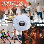 Proscan Elite Portable CD Boombox with AM/FM Radio – White