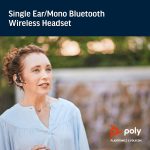 Plantronics – Voyager 5200 UC (Poly) – Bluetooth Single-Ear (Monaural) Headset – USB-A Compatible to connect to your PC and/or Mac – Works with Teams, Zoom & more – Noise Canceling