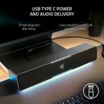 Razer Leviathan V2 X Soundbar Speaker – Bluetooth, USB-C, Chroma RGB – Black