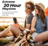 Tribit MaxSound Plus Portable Bluetooth Speaker with 24W Louder Sound, Exceptional XBass, 20H Playtime, IPX7 Waterproof, USB-C, TWS for Party, Outdoor