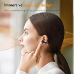 Open Ear Clip Wireless Earbuds Bluetooth 5.3, Sports Earphones Built-in Microphone with Earhooks & Ear Hook, Wireless Charging Case & Display, Waterproof Fitness Headphones for Running