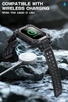 SUPCASE Unicorn Beetle Pro Case with Band for Apple Watch Series 9/8/7 [45mm], [2X Built-in Tempered Glass Screen Protector] Rugged Protective Case with Strap Bands