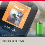 SanDisk 32GB Clip Sport Plus MP3 Player, Black – Bluetooth, LCD Screen, FM Radio – SDMX32-032G-G46K