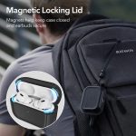 ESR for AirPods Pro Case (2023/2022/2019, 2nd/1st Gen), Compatible with Airpods Pro 2 (USB-C/Lightning Cable), MagSafe Ready, Magnetic Lid Lock, Full Drop Protection Cover with Lanyard, Black