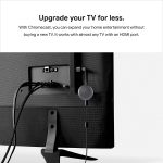 Google Chromecast – Streaming Device with HDMI Cable – Stream Shows, Music, Photos, and Sports from Your Phone to Your TV with Microfiber Cloth and Travel Carrying Pouch – Charcoal, Black