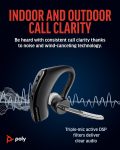 Poly Voyager Legend Wireless Headset (Plantronics) – Single-Ear via Bluetooth w/Noise-Canceling Mic – Voice Controls – Mute & Volume Buttons – Ergonomic Design -Connect to Mobile/Tablet -FFP