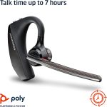 Plantronics – Voyager 5200 UC (Poly) – Bluetooth Single-Ear (Monaural) Headset – USB-A Compatible to connect to your PC and/or Mac – Works with Teams, Zoom & more – Noise Canceling