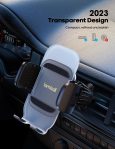 Lamicall Car Phone Holder Vent- Upgraded-2nd Generation Cell Phone Mount Cradle [Thick Cases Friendly] Hands Free Phone Stand for Car Phone Mount Fit iPhone 15 14 13 12 Pro Max Plus Smartphone