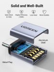 UGREEN USB to USB C Adapter 10Gbps,2 Pack USB C to USB Adapter USB C 3.2 Gen 2 Male to USB A Female Adapter Compatible with iPhone 15 Pro/Samsung/MacBook Pro/Air/iPad Pro,Thunderbolt 4/3,Gray