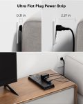PD20W Power Strip Surge Protector(4800J), LeZone 10ft Long Extension Cord with 12 Outlets 2 USB C 2 USB Ports, Flat Plug Wall Mount, Desk Charging Station, Collage Dorm Essentials