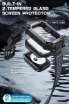 SUPCASE Unicorn Beetle Pro Case with Band for Apple Watch Series 9/8/7 [45mm], [2X Built-in Tempered Glass Screen Protector] Rugged Protective Case with Strap Bands