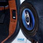 Pyle 6.5″ Three-Way Sound Speaker System – 180W RMS / 360W Power Handling w/ 4 Ohm Impedance and 3/4” Piezo Tweeter for Car Component Stereo, Round Shaped Pro Full Range Triaxial Loud Audio, Blue
