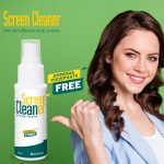 Screen Cleaner Spray with Microfiber Cloth, Laptop Cleaner, TV Screen Cleaner, Electronic & Lens Cleaner Spray – Versatile for Phones, Cameras, Computers, Eyeglasses (1)
