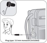 Panasonic RF-P50d Pocket AM/FM Radio Silver RF-P50D