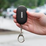 SABRE Personal Alarm with LED Light and Snap Hook, 130dB Siren, Audible 1,000 Foot (300 Meter) Range, Black