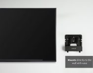 VIVO Black Adjustable Streaming Media Player, Wall Mounting Bracket Designed for Nintendo Switch, Apple TV, Roku, Fire TV, Hardware Included, MOUNT-ALL02