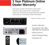 BOSS Audio Systems 609UAB Multimedia Car Stereo – Single Din, Bluetooth Audio and Hands-Free Calling, Built-in Microphone, MP3 Player, No CD/DVD Player, USB Port, AUX Input, AM/FM Radio Receiver