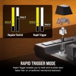 CORSAIR K70 MAX RGB Magnetic-Mechanical Wired Gaming Keyboard – Adjustable Actuation MGX Switches – Rapid Trigger Mode – PBT Double-Shot Keycaps – iCUE Compatible – QWERTY NA Layout – Black