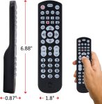 GE Universal Remote Control for Samsung, Vizio, LG, Sony, Sharp, Roku, Apple TV, TCL, Smart TV, Streaming Media Player, Blu-Ray Player, DVD Player, Easy Programming, 4-Device, Black, 40081