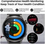 TOZO S5 Smart Watch (Answer/Make Calls), 1.43’’ AMOLED Smart Watches for Men Women 100+ Sport Modes Fitness Watch with Blood Oxygen/Sleep/Heart Rate Monitor, IP68 Waterproof Smartwatch Black
