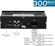 Pyle Marine Bluetooth Stereo Radio – 12v Single DIN Style Boat In dash Radio Receiver System with Built-in Mic, Digital LCD, RCA, MP3, USB, SD, AM FM Radio – Remote Control – PLMRB29B (Black)