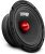 DS18 PRO-GM6.4B Midrange Loudspeaker 6.5″ Red Aluminum Bullet, 480W Max, 4 Ohms,1.5″ Kapton VC Premium Quality Audio Door Speakers for Car or Truck Stereo Sound System (1 Speaker)