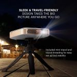 KODAK Luma 450 Portable Full HD Smart Projector | Wi-Fi, Bluetooth, HDMI & USB Compatible Mini Home Theater System Up to 150” | 1080p Native Resolution (4K), 200 Lumens | Tripod Included
