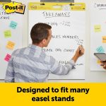 Post-it Super Sticky Easel Pad, 25 in x 30 in, White, 30 Sheets/Pad, 4 Pads/Pack, Great for Virtual Teachers and Students (559 VAD 4PK)