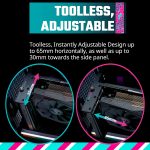 Cooler Master MasterAccessory Vertical GPU Card Holder Kit V3 Black, Premium Riser Cable PCI-E 4.0 x16-165mm, PCIe 3.0 Compatible, Adjustable Length for E-ATX|ATX|Micro ATX Case (MCA-U000R-KFVK03)