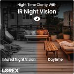 Lorex 1080p Analog Wired Security Camera – Outdoor & Indoor Add on Camera Wired Surveillance System for Home & Business – Long Range Night Vision, HD Recording