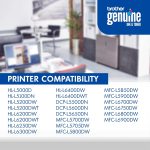Brother Genuine Toner Cartridge, TN820, Replacement Black Toner, Page Yield Up to 3, 000 Pages, Amazon Dash Replenishment Cartridge