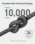 Anker USB C Cable Bio-Briaded [2 Pack, 6ft], Durable USB A to Type C Charger Cable, USB C Charger Cable Fast Charging for Samsung Galaxy Note 10/9/8 S10+/S10/S9+/S9, LG V30 (USB 2.0, Black)