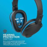 JLab JBuddies Pro Wireless Over-Ear Kids Headphones, 35+ Hour Battery Life, Built-in Volume Regulators for Safety, Share Mode, Folding, Adjustable, Noise Isolation, with Mic, Blue