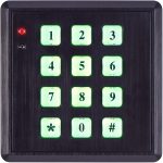 SABRE Fake Security Green Light Up, Low Sensor Turns On Keypad Night, Continuous Flashing Red LED Light, Weatherproof, Realistic Design, Black