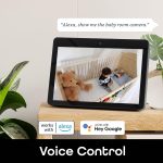 Geeni Look Smart Indoor 1080p HD Security Camera with Night Vision, Motion Detection, 2-Way Audio, Works with Alexa and Google Home, Black, 2-Pack