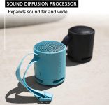 Sony SRS-XB100 Wireless Bluetooth Portable Lightweight Super-Compact Travel Speaker, Extra-Durable IP67 Waterproof & Dustproof, 16 Hour Battery, Versatile Strap, and Hands-free Calling, Blue NEW