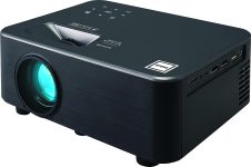 RCA Roku Smart Home Theater Projector – Stream Netflix, Prime Video, Hulu, Disney+, Apple TV+ and more – Portable Projector Compatible with TV, PC, HDMI, USB, VGA – Living room/Backyard Projector