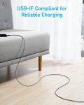 Anker USB C Cable, [2 Pack, 10ft] 310 USB A to USB C Charger Cable, USB 2.0 Nylon Charging Cord Fast Charging for Samsung Galaxy Note 10 Note 9/S10+ S10, LG V30 (Black)