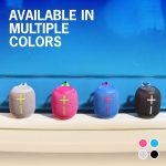 Ultimate Ears WONDERBOOM 3, Small Portable Wireless Bluetooth Speaker, Big Bass 360-Degree Sound for Outdoors, Waterproof, Dustproof IP67, Floatable, 131 ft Range – Performance Blue