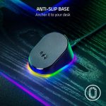 Razer Mouse Dock Pro with Wireless Charging Puck Magnetic Wireless Charging – Integrated HyperPolling 8K Hz Transceiver – Anti-Slip Base – Chroma RGB Lighting – Classic Black