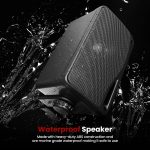 Pyle 3-way Mini Box Speaker System – 3.5 Inch 200 Watt Waterproof Marine Grade Mount Speakers – in a Heavy Duty ABS Enclosure Grill – Home, Boat, Poolside, Patio Indoor Outdoor Use (Black)